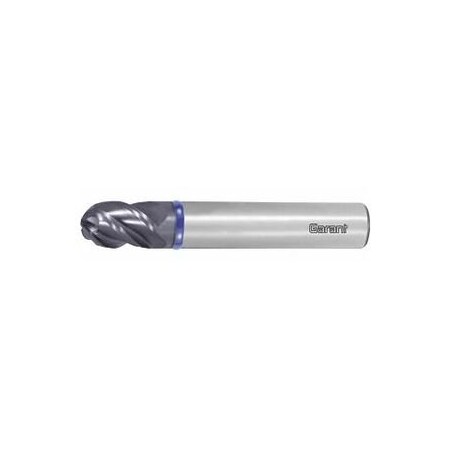 Garant Master INOX Solid Carbide Ball Nose End Mill, for Stainless Steels, TiAlN Coated, 4/6 mm 207473 4/6